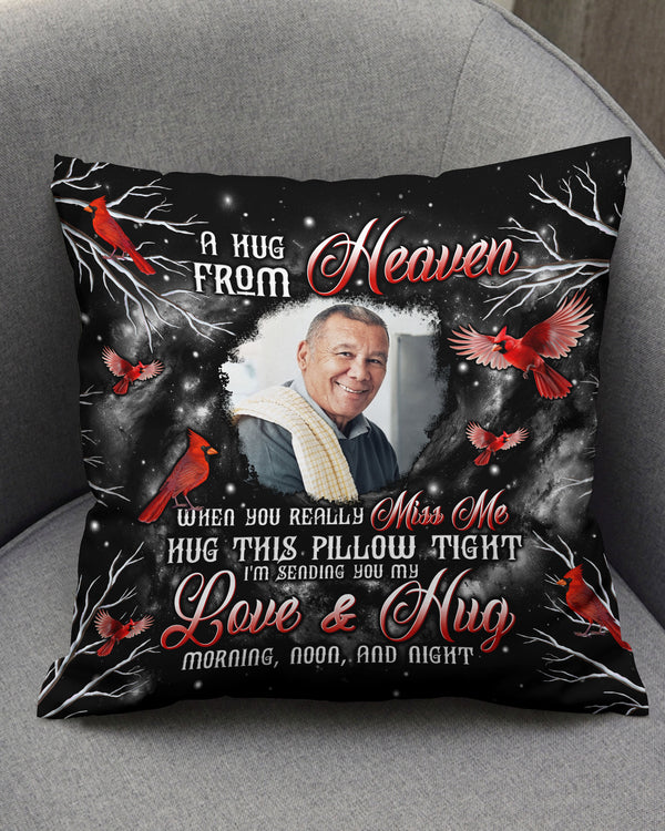 Personalized A Hug From Heaven Cardinal Pillow  - Tltw0901252