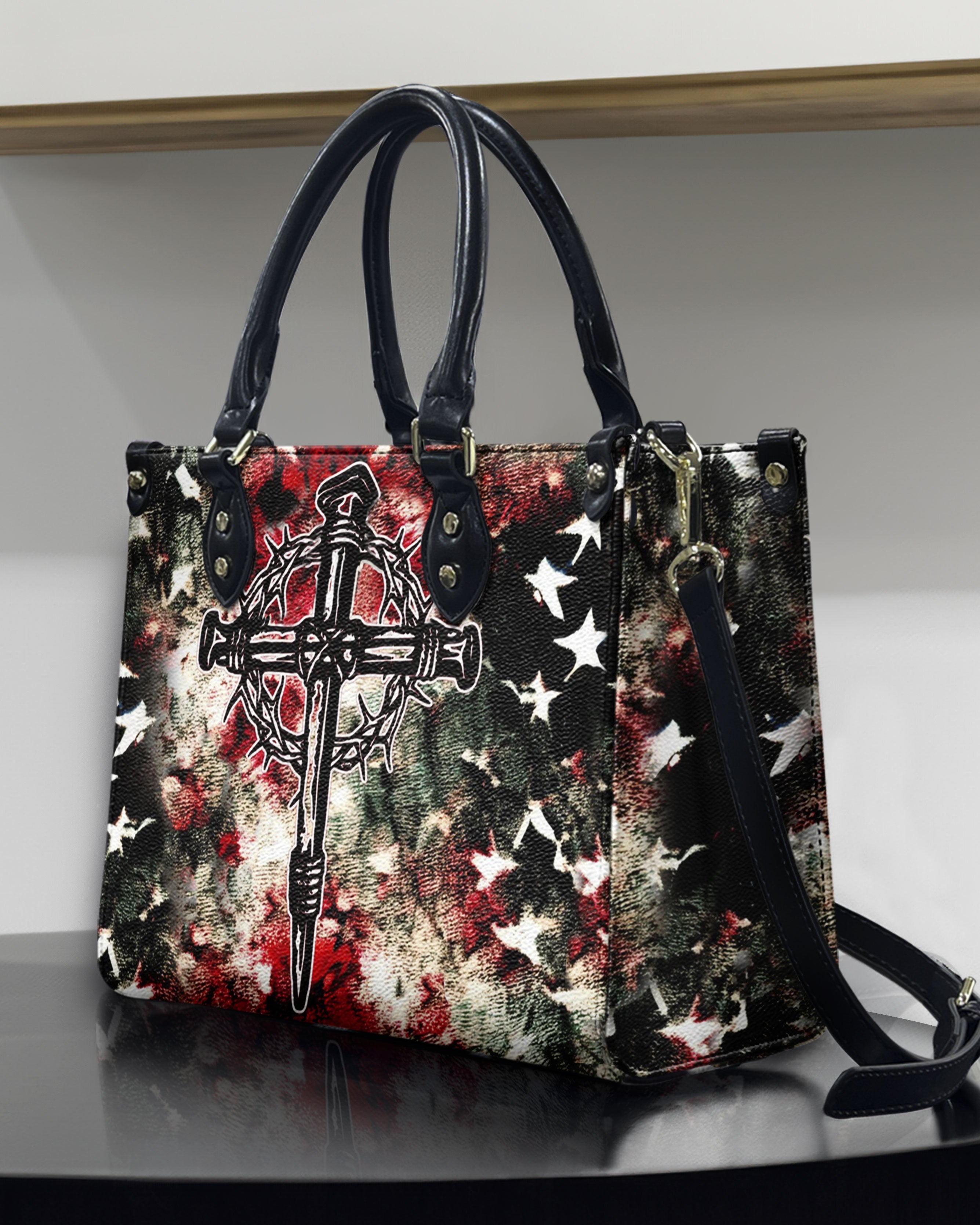 Cross Faith Leather Handbag - Yhhn0512244