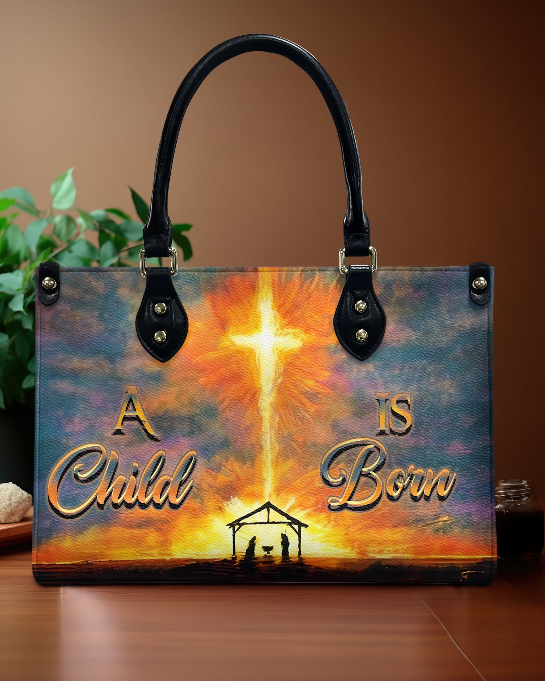 A Child Is Born Leather Handbag - Yhhn1508244