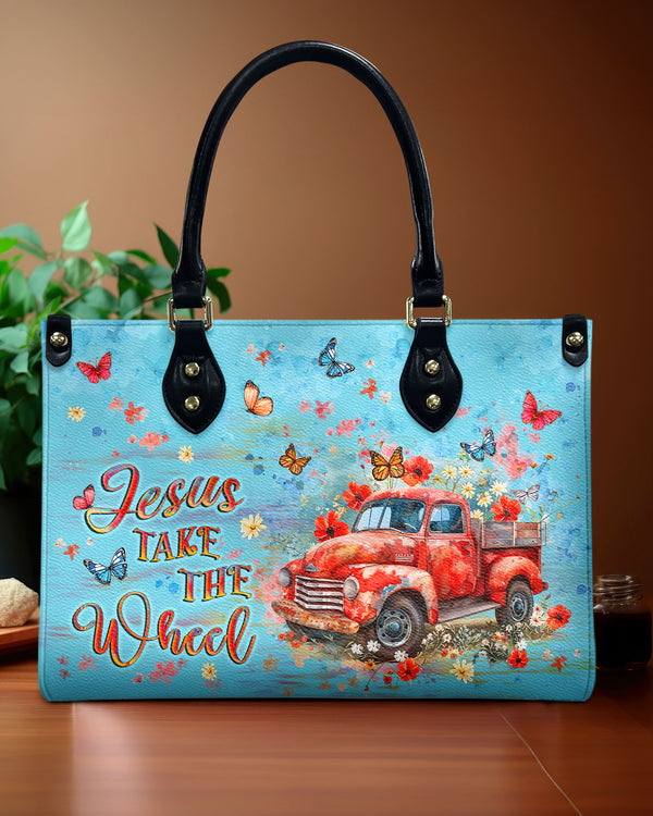 Jesus Take The Wheel Leather Handbag - Yhlt1607244