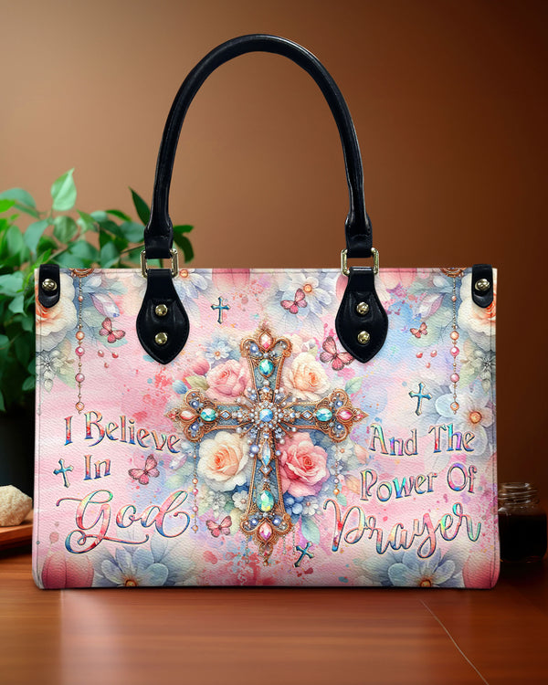 I Believe In God Leather Handbag - Yhlt2608244