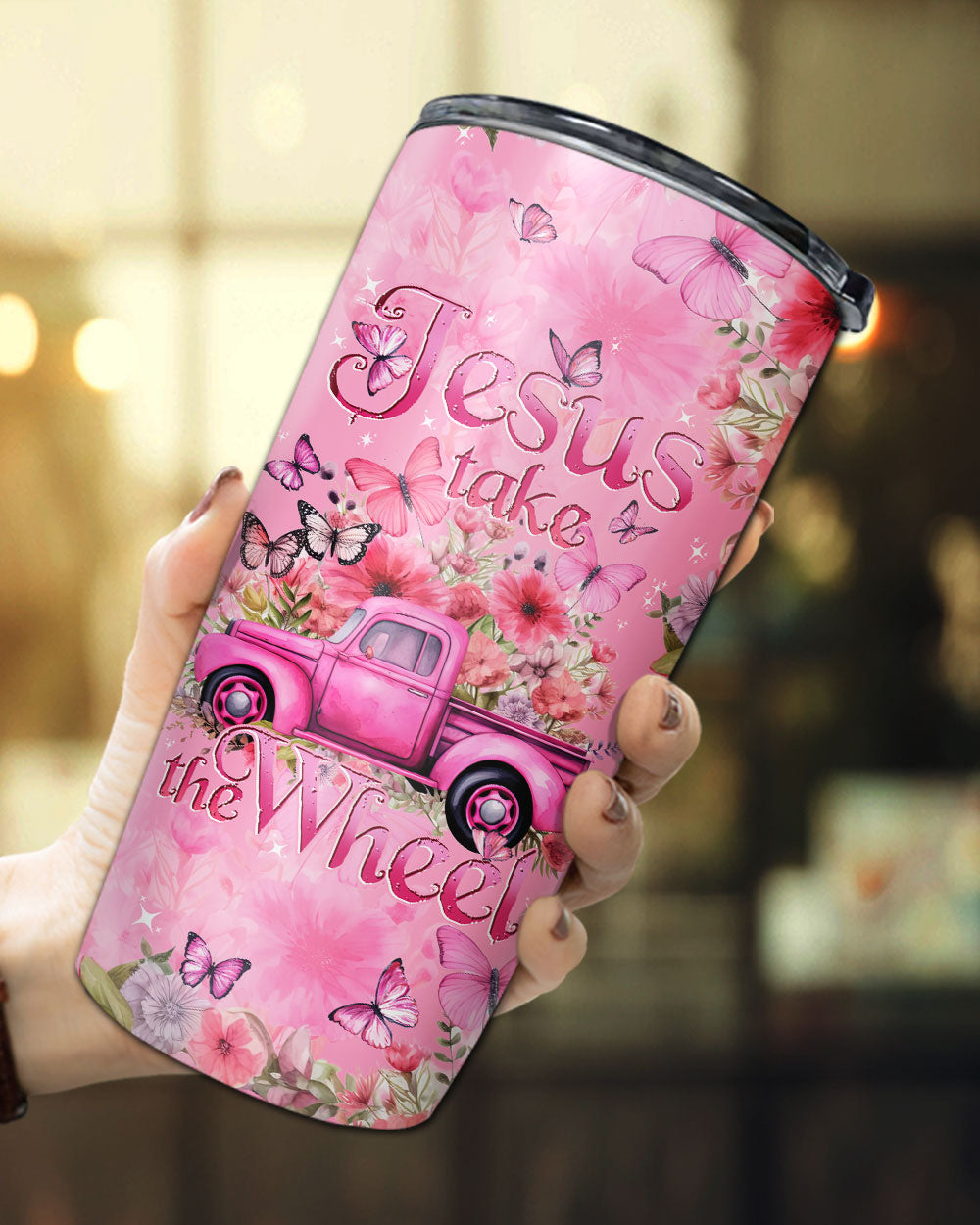 Jesus Take The Wheel Tumbler - Tytd040124