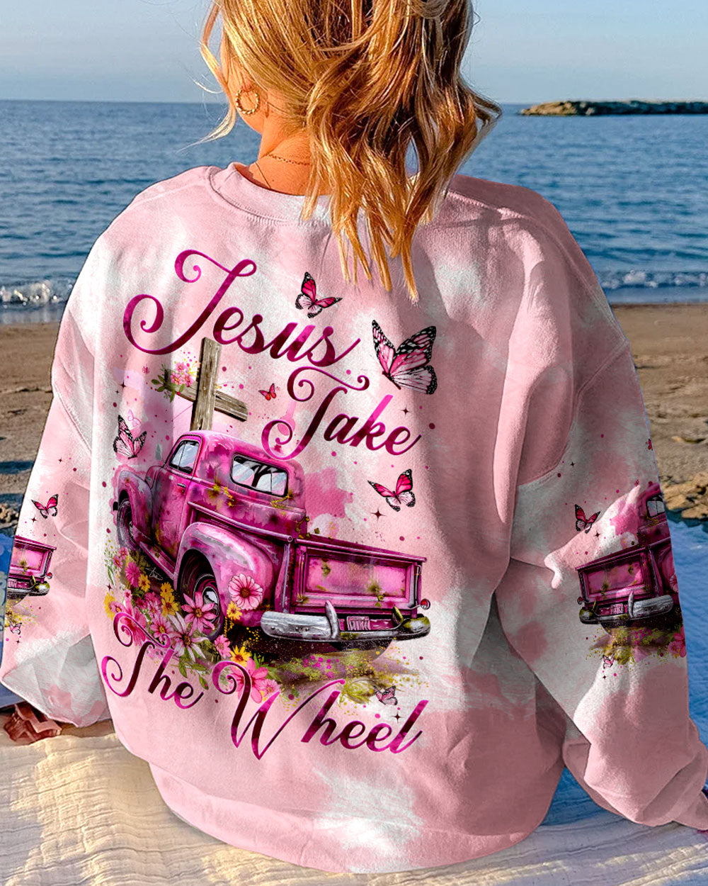 Jesus Take The Wheel Tie Dye Women's All Over Print Shirt - Tytm2902242