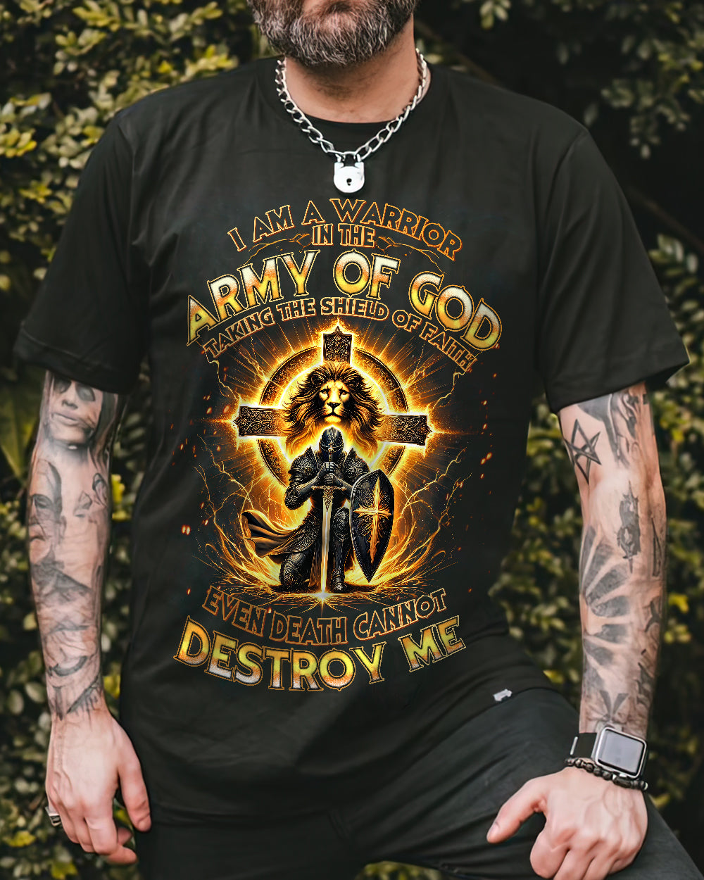 I Am A Warrior In The Army Of God Cotton Shirt - Tytd2610243