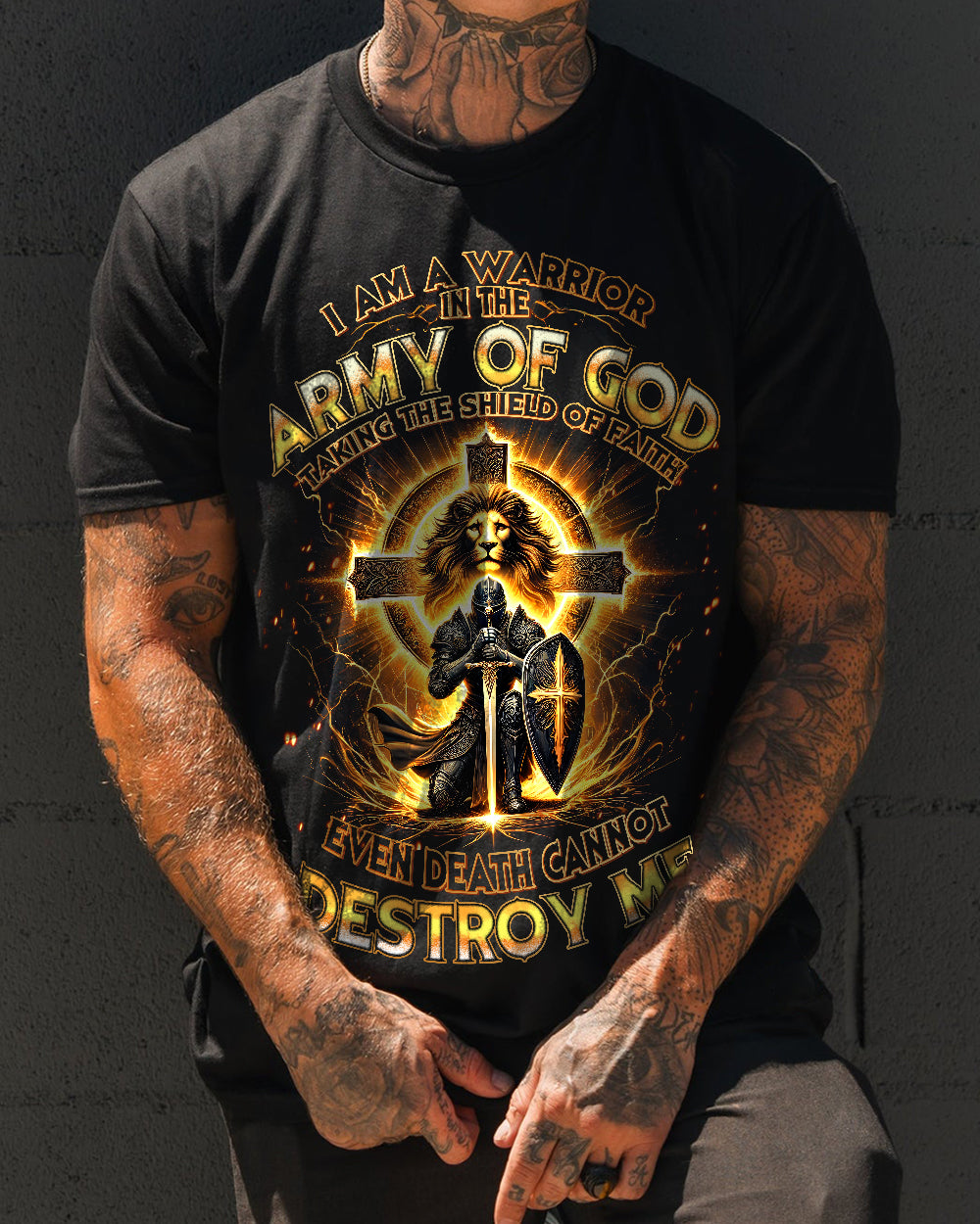 I Am A Warrior In The Army Of God Cotton Shirt - Tytd2610243