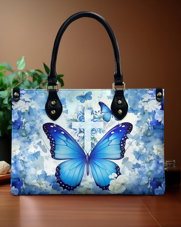 Butterfly Cross Leather Handbag - Yhhg1107244