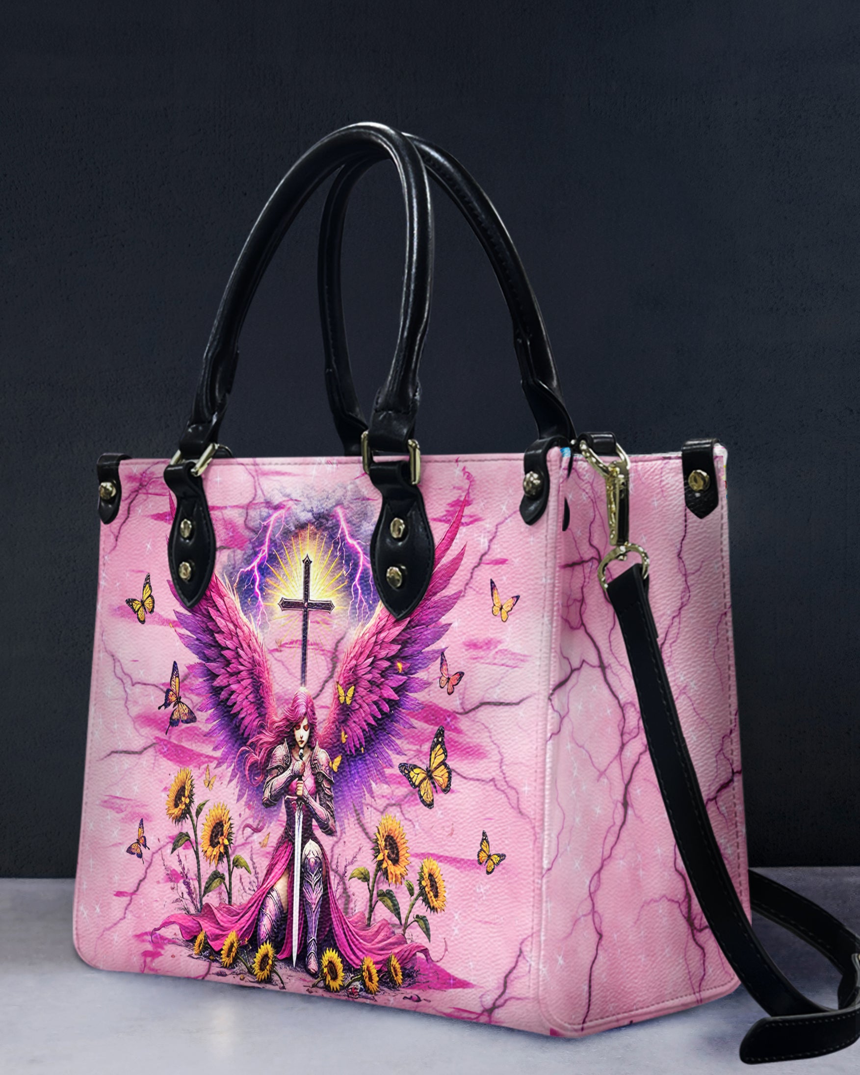 God's Warrior Sunflower Leather Handbag - Yhhg2612245