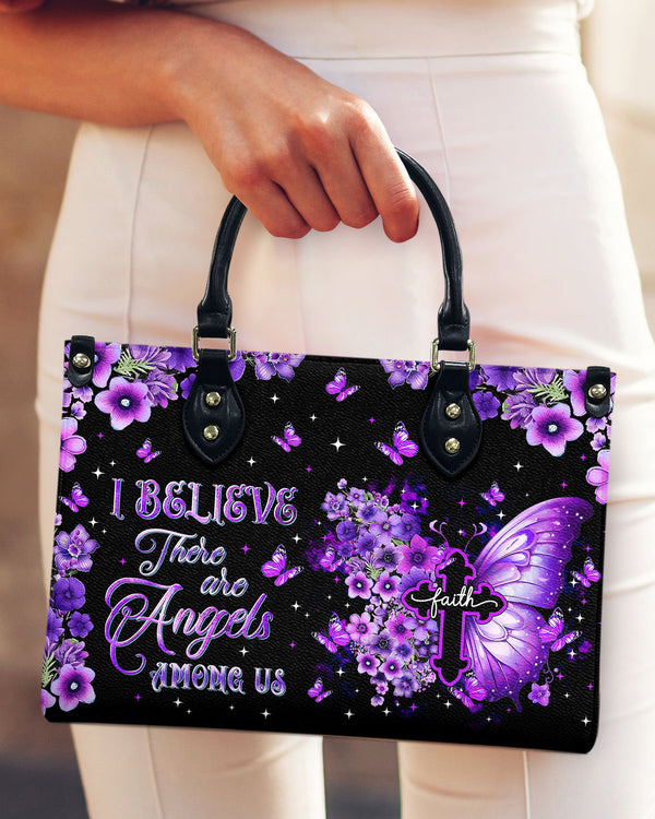 I Believe There Are Angels Among Us  Leather Handbag  - Tltr2512244