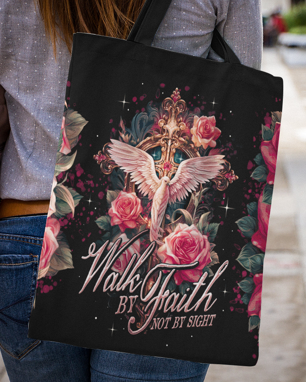 Walk By Faith Not By Sight Tote Bag - Ty0207235