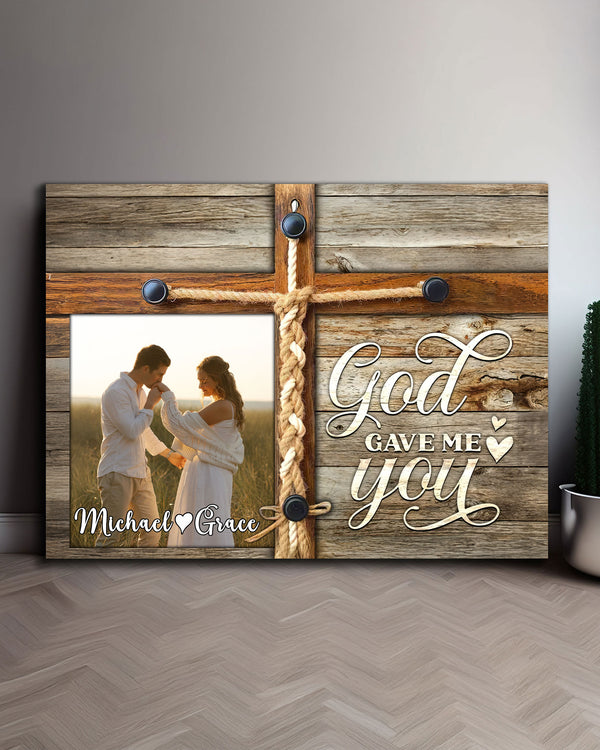 Personalized God Gave Me You Canvas - Tlnt1601255