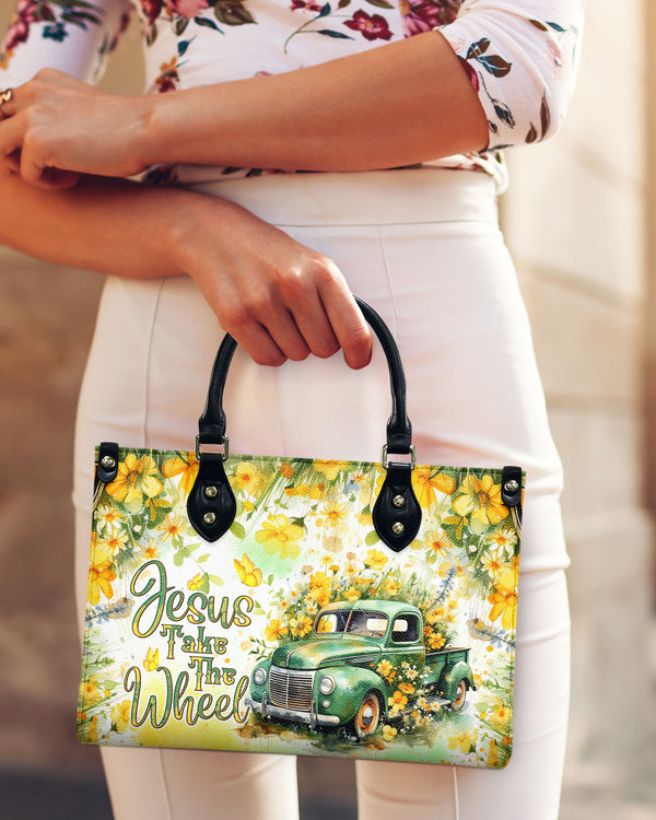 Jesus Take The Wheel Leather Handbag - Tlnt0808244