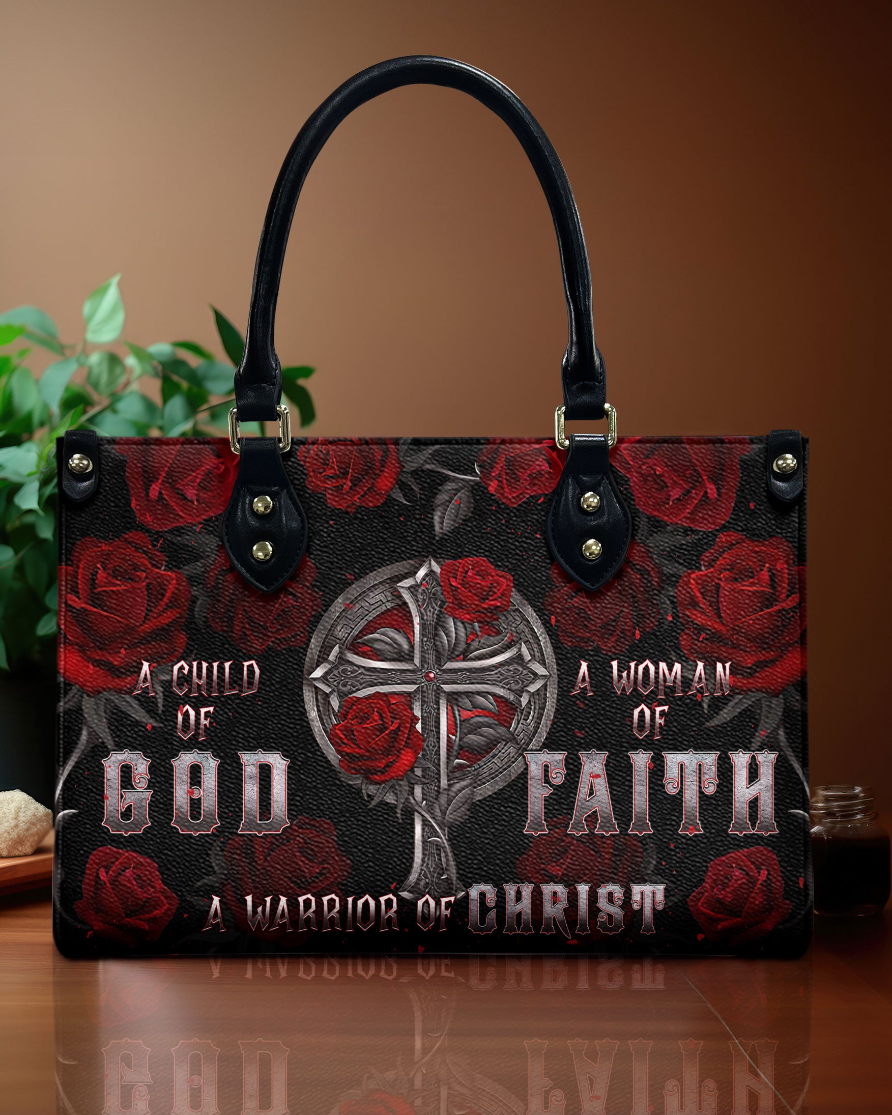 A Child Of God A Woman Of Faith  Leather Handbag  - Tlnt2312244