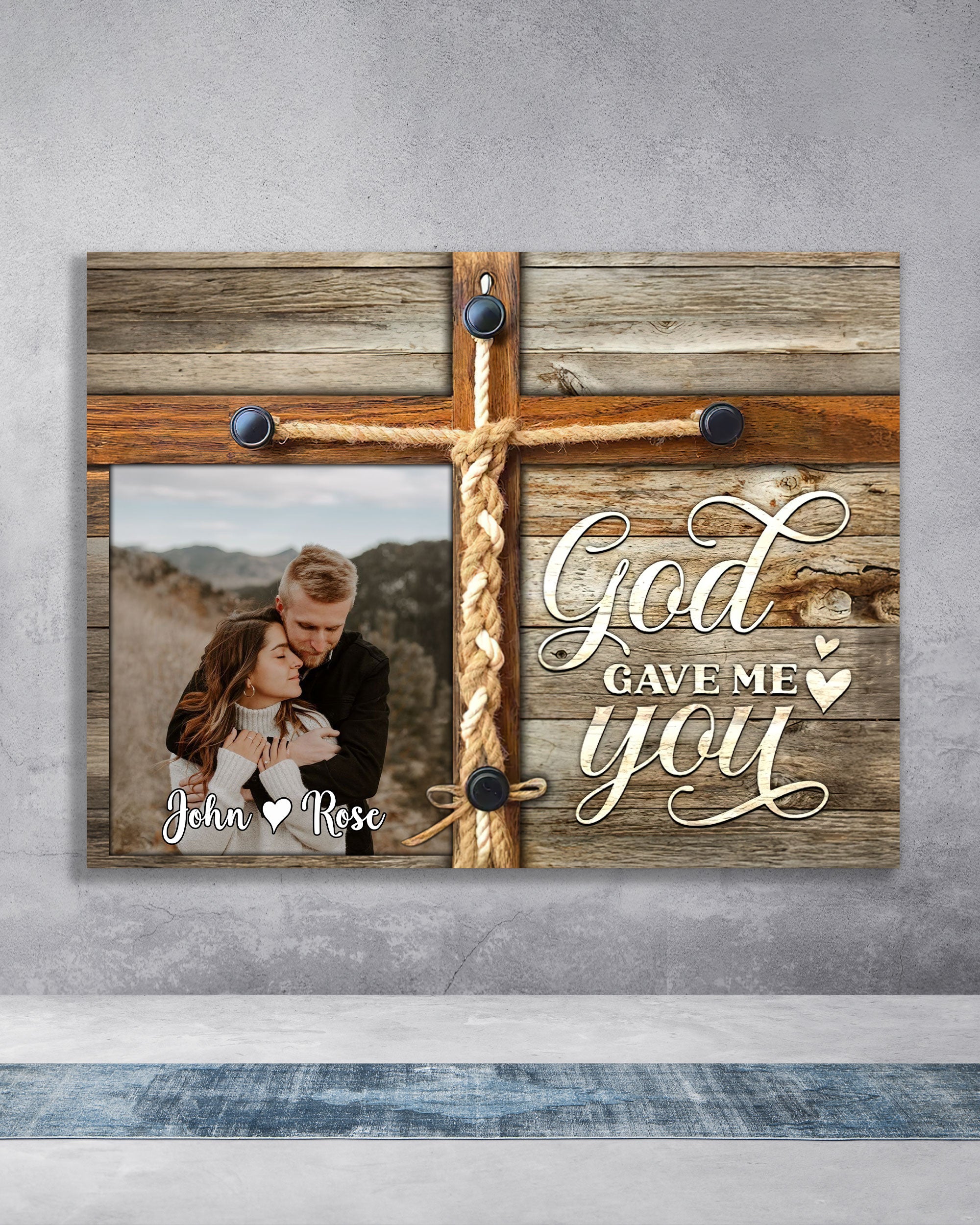 Personalized God Gave Me You Canvas - Tlnt1601255