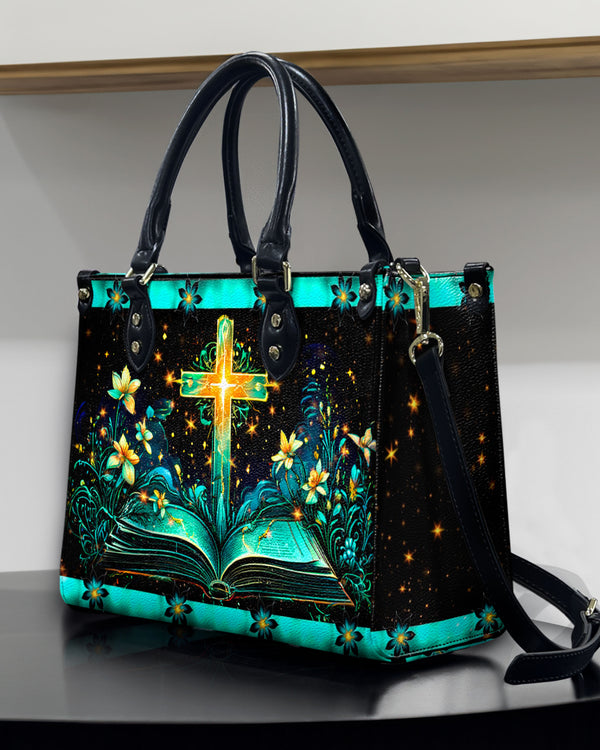 Cross Flowers Leather Handbag - Yhdu0808244