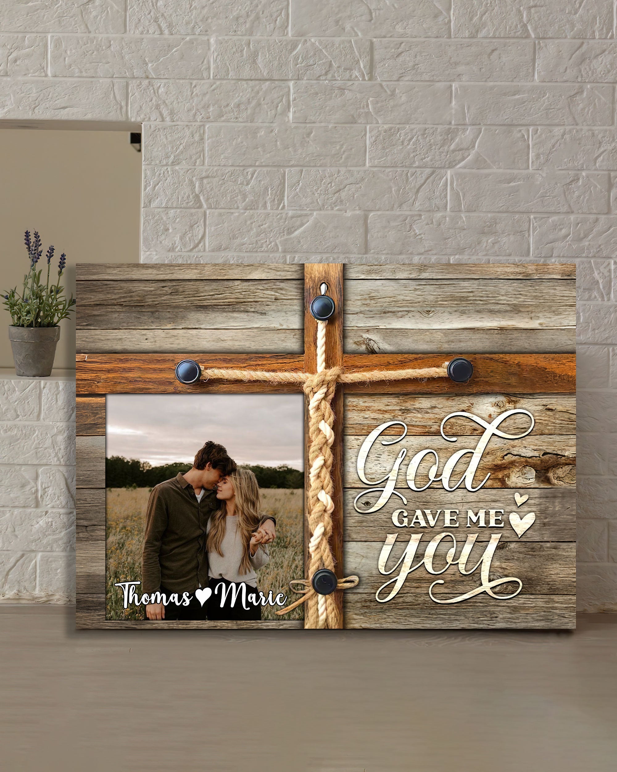 Personalized God Gave Me You Canvas - Tlnt1601255