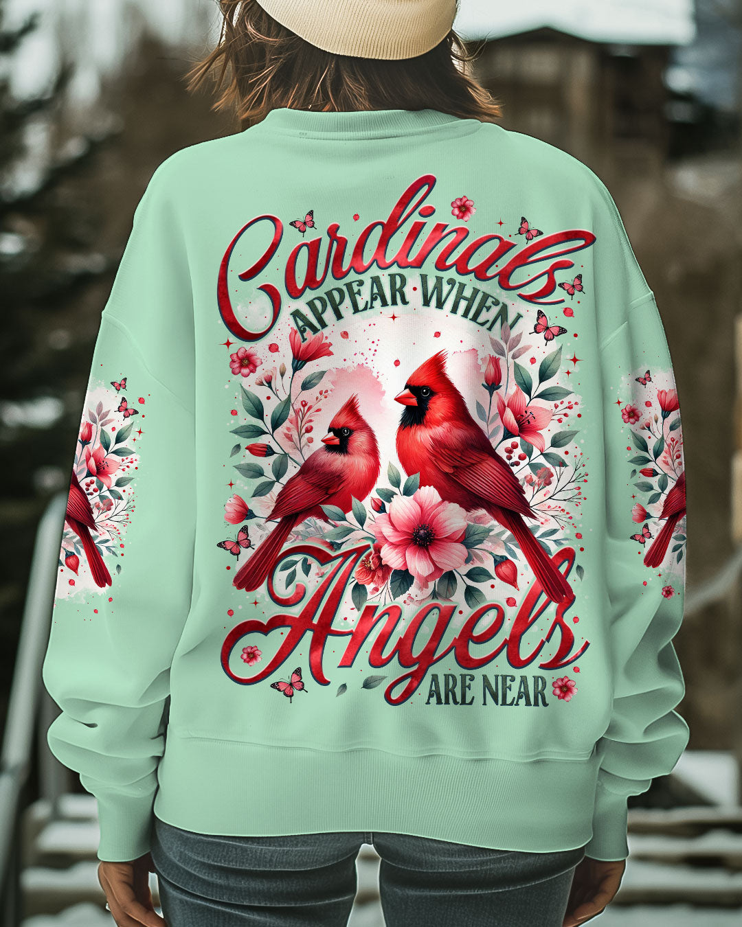 When Cardinals Appear Angels Are Near Women's All Over Print Shirt - Tytm1601254