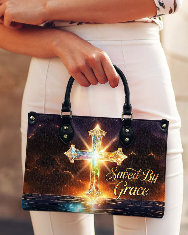 Saved By Grace Cross  Leather Handbag - Tlno2811244