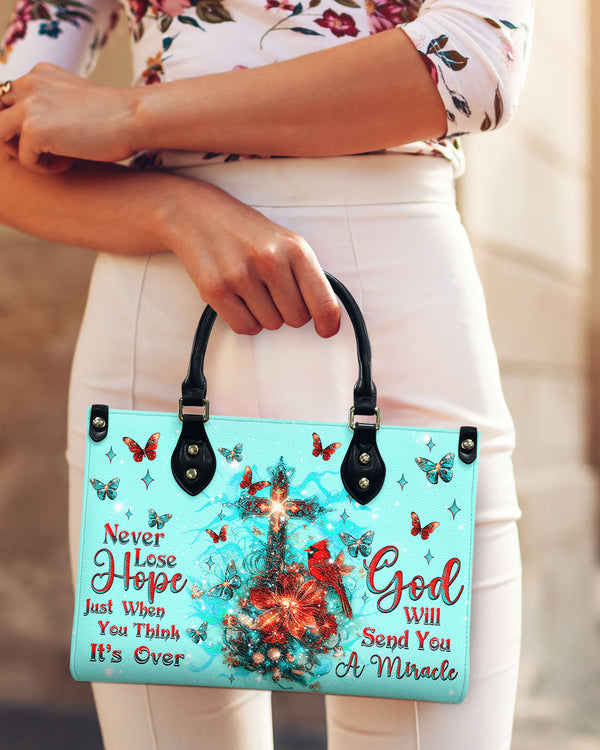 God Will Send You A Miracle Cardinal Leather Handbag  - Tlnz2412245