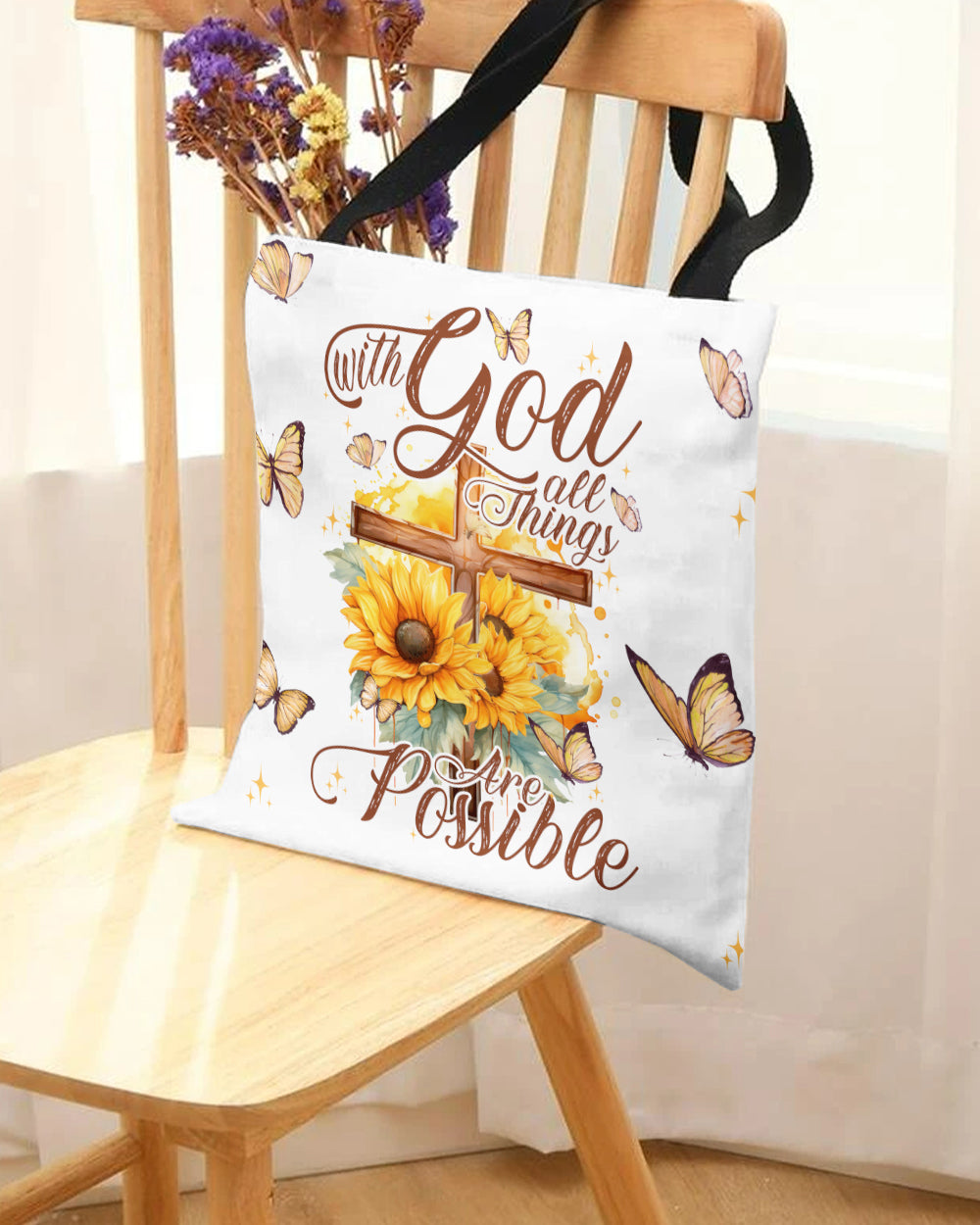 With God All Things Are Possible Tote Bag - Tytd30062313