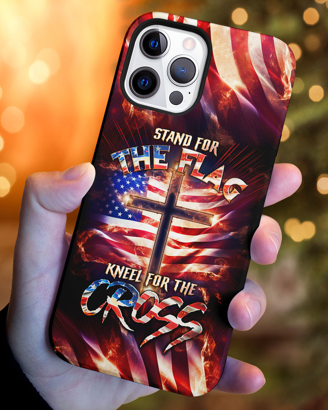 Stand For The Flag Kneel For The Cross Phone Case - Tlno0308231