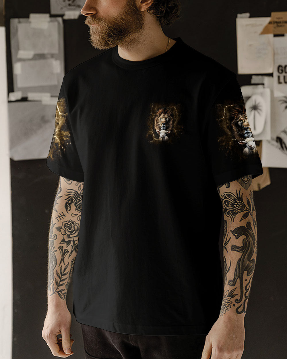 He Will Return As The Lion Lamb Men's All Over Print Shirt - Tlnt2406242