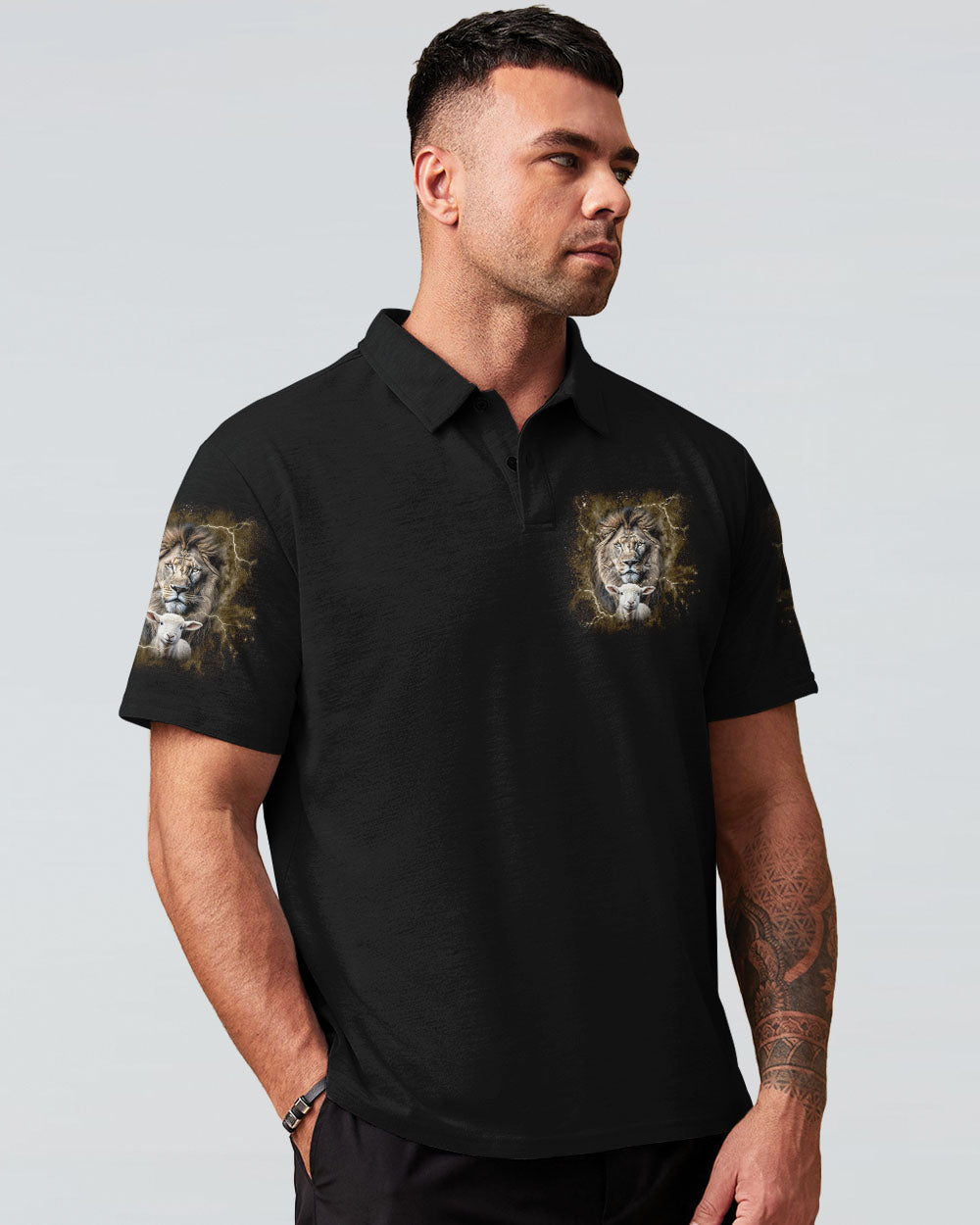 He Will Return As The Lion Lamb Men's All Over Print Shirt - Tlnt2406242