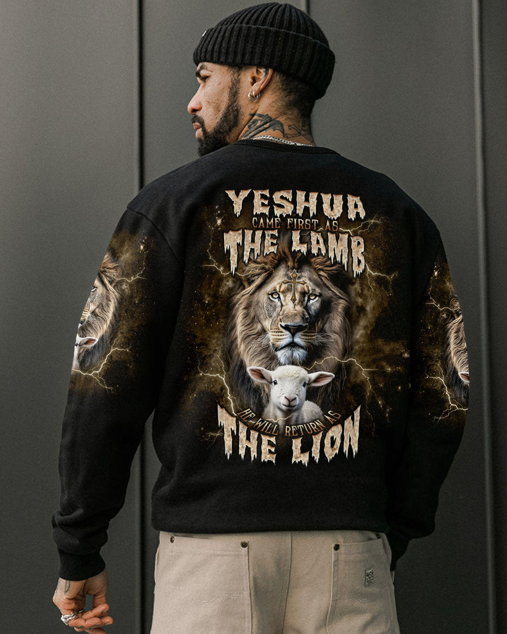 He Will Return As The Lion Lamb Men's All Over Print Shirt - Tlnt2406242