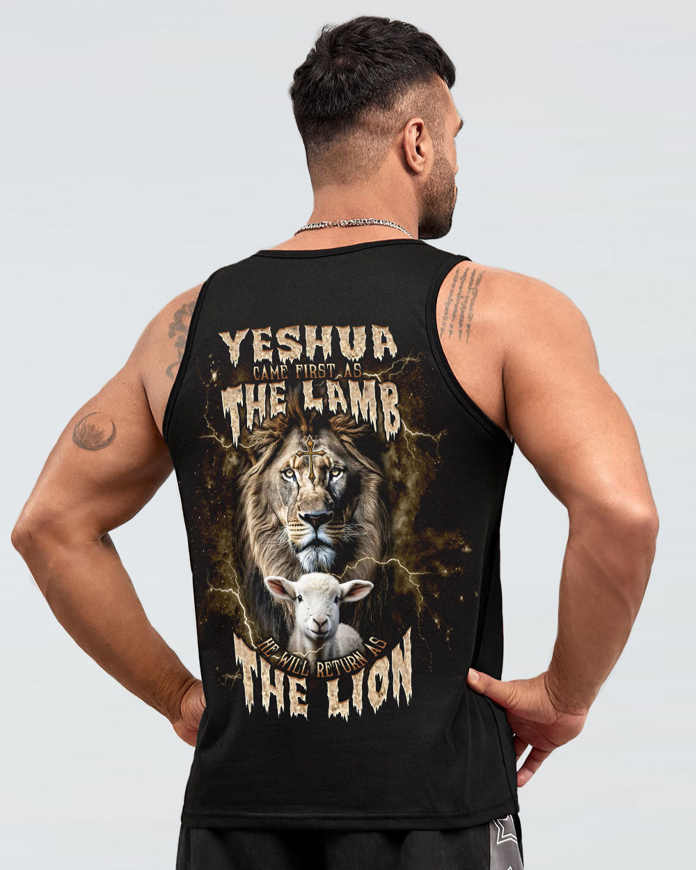 He Will Return As The Lion Lamb Men's All Over Print Shirt - Tlnt2406242