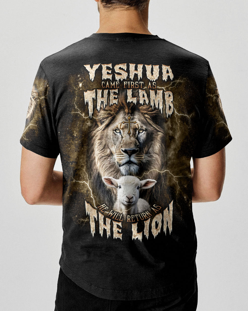 He Will Return As The Lion Lamb Men's All Over Print Shirt - Tlnt2406242