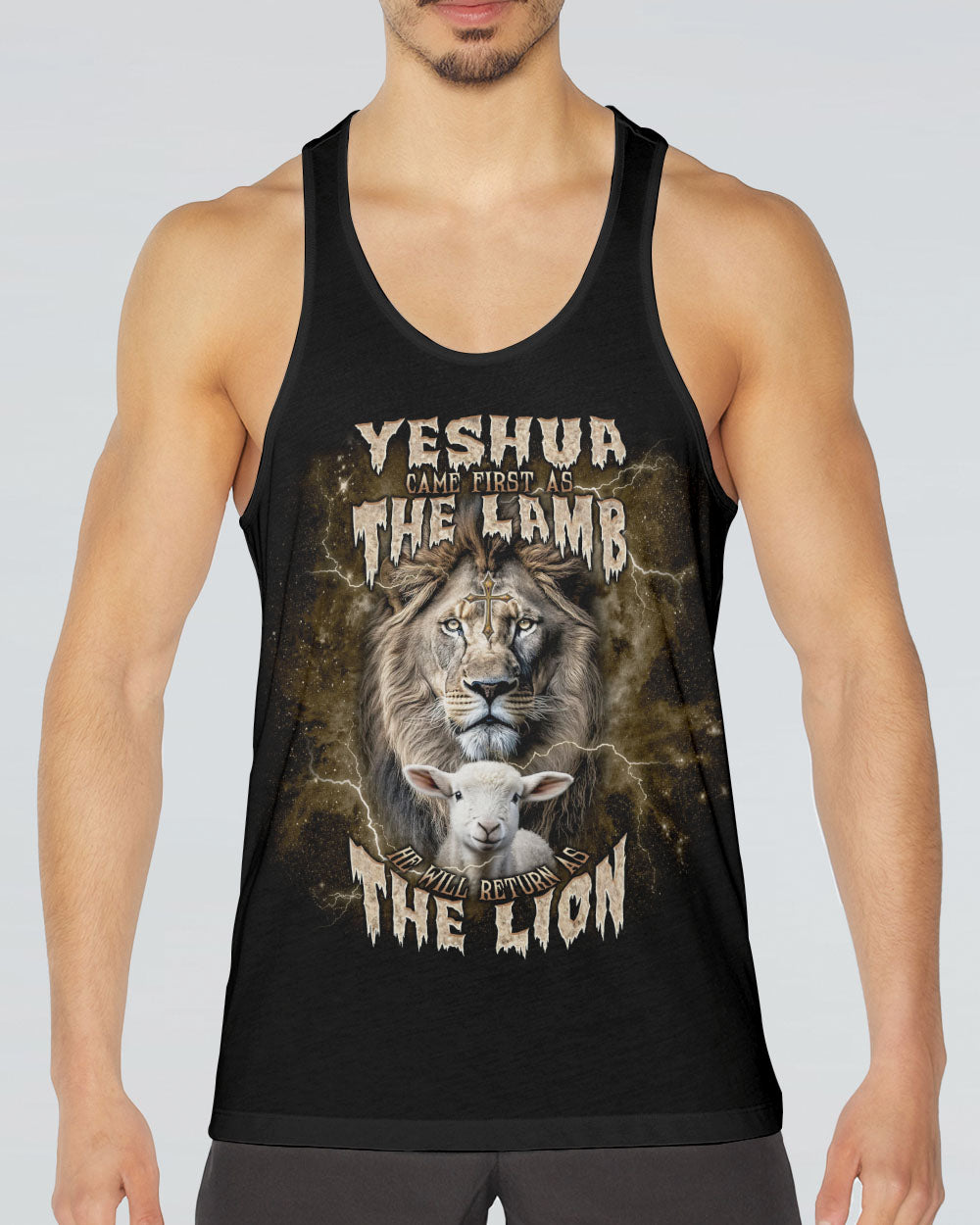 He Will Return As The Lion Lamb Men's All Over Print Shirt - Tlnt2406242