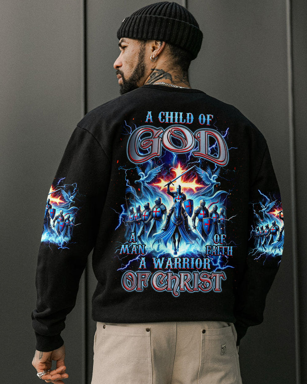 A Warrior Of Christ Men's All Over Print Shirt - Tlnz1009242