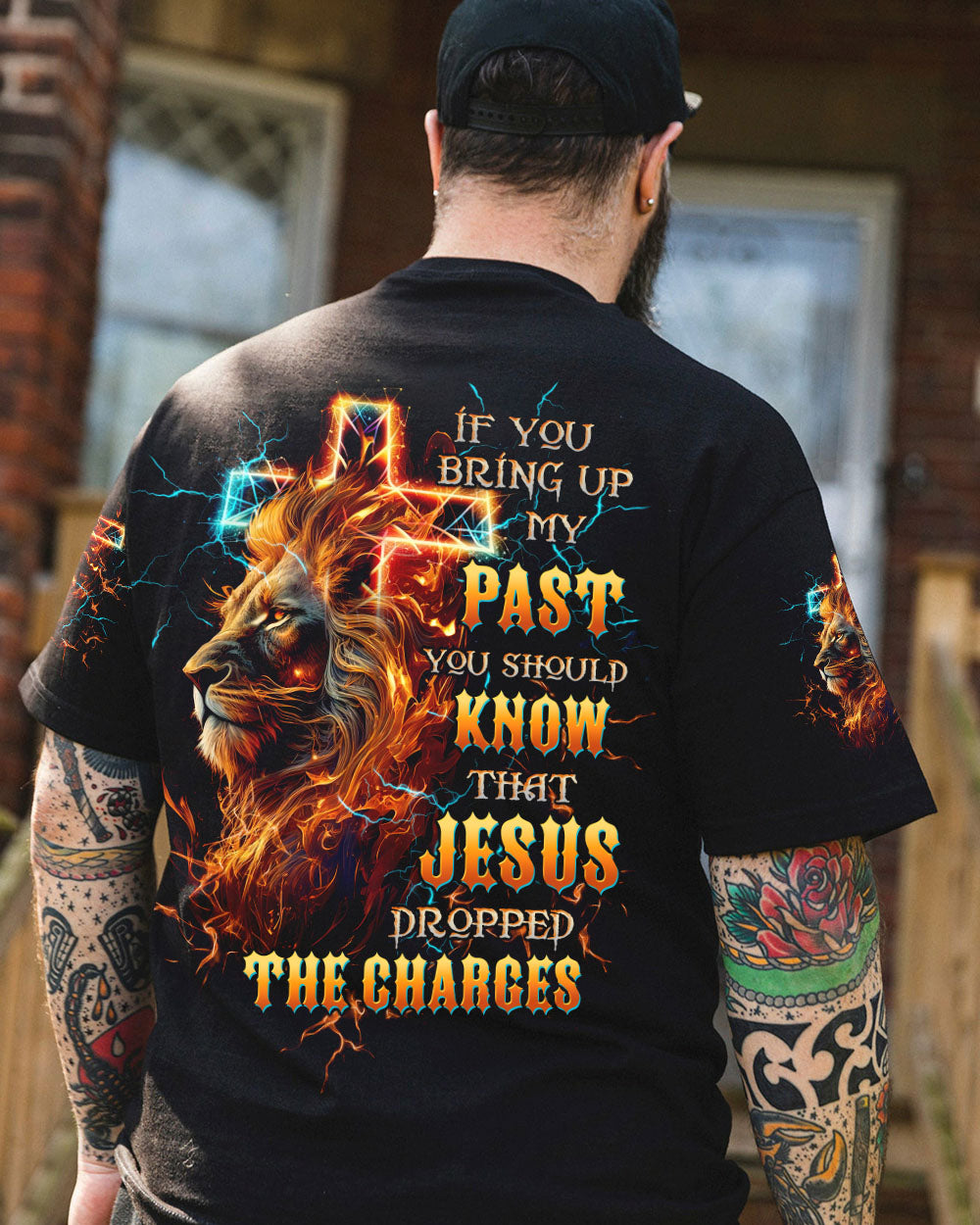 Jesus Dropped The Charges Lion Men's All Over Print Shirt - Tltw2606245