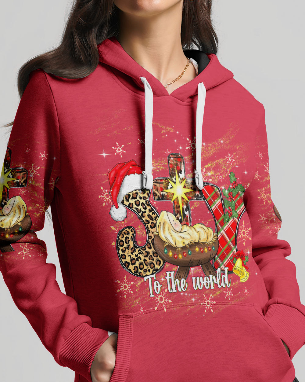 Joy To The World Jesus Christmas Women's All Over Print Shirt - Yhdu311234