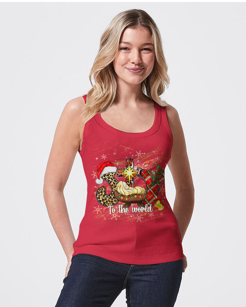 Joy To The World Jesus Christmas Women's All Over Print Shirt - Yhdu311234