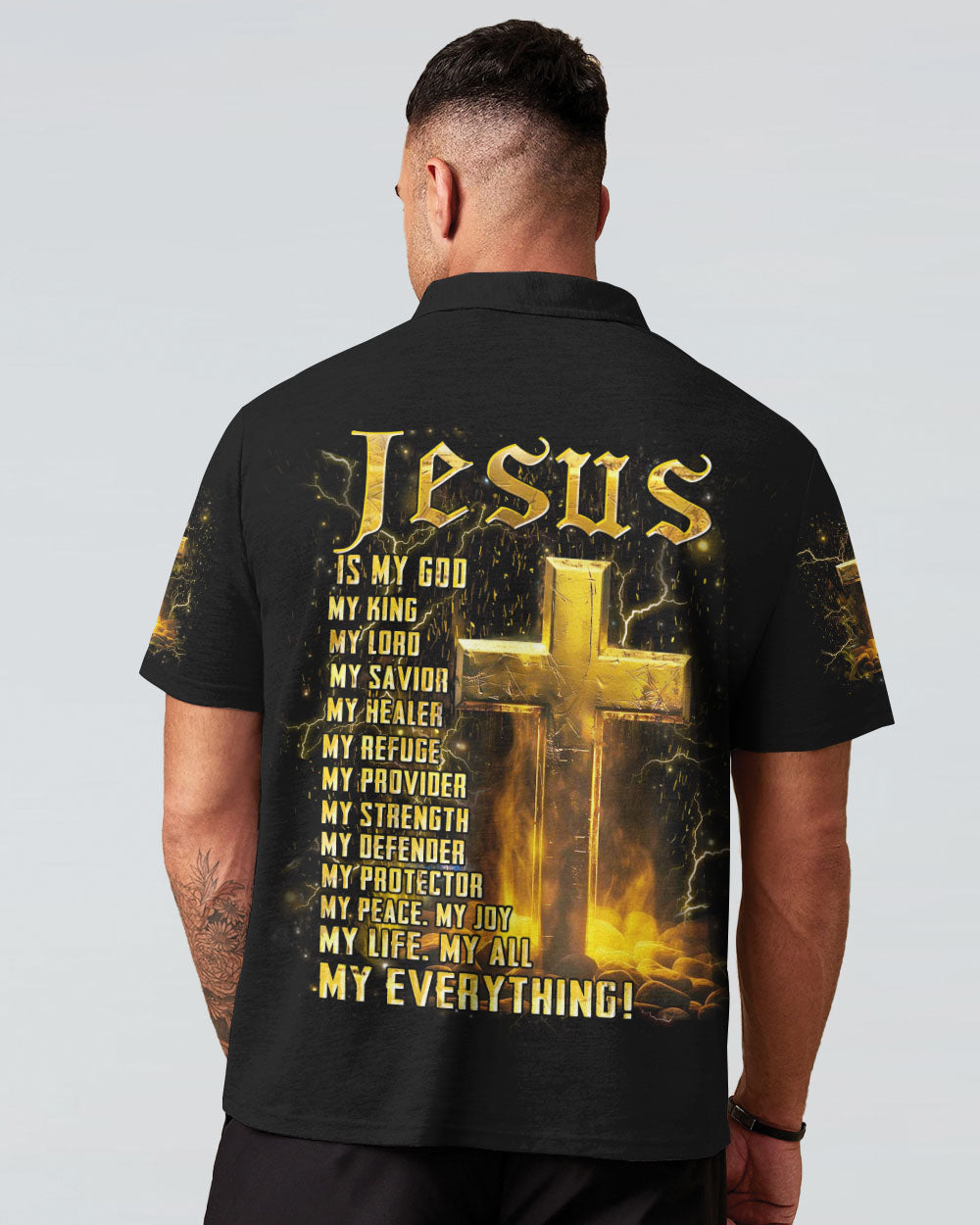 Jesus Is My God Men's All Over Print Shirt - Yhhn1405244