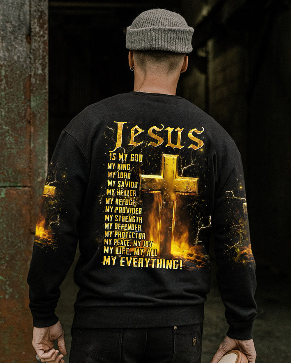 Jesus Is My God Men's All Over Print Shirt - Yhhn1405244