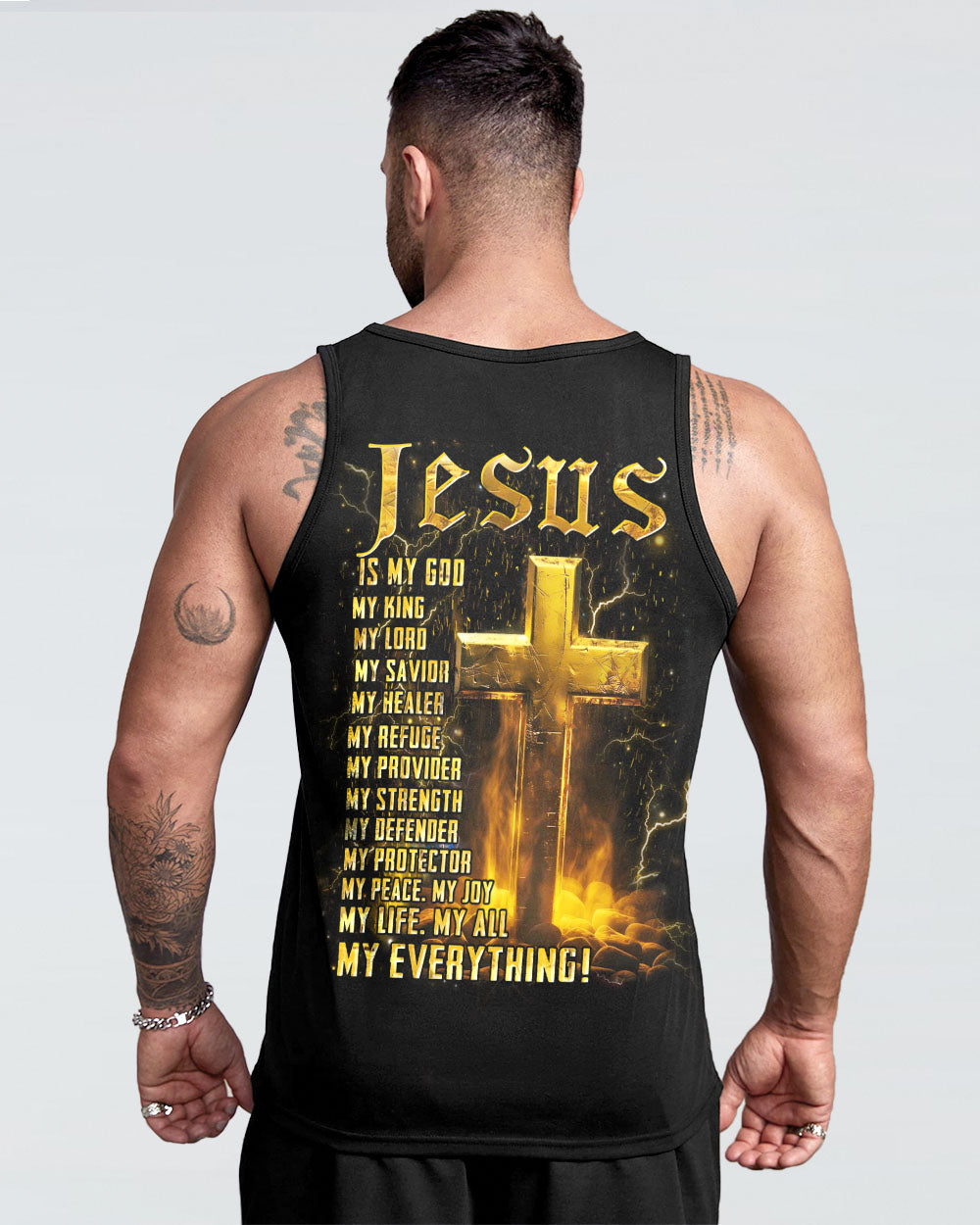 Jesus Is My God Men's All Over Print Shirt - Yhhn1405244