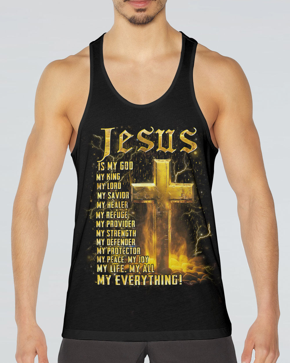 Jesus Is My God Men's All Over Print Shirt - Yhhn1405244