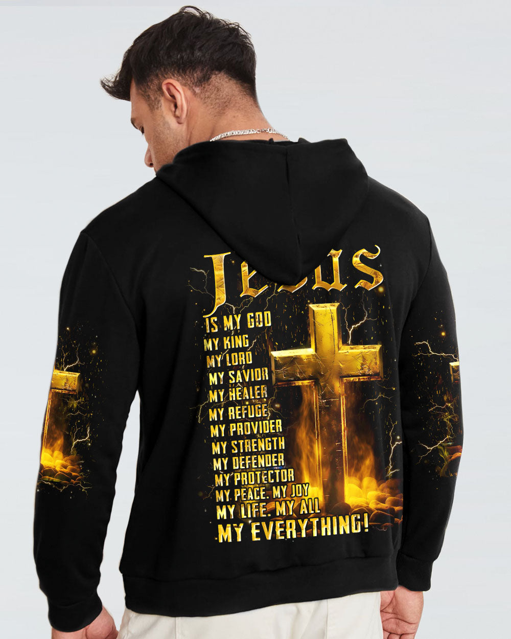 Jesus Is My God Men's All Over Print Shirt - Yhhn1405244