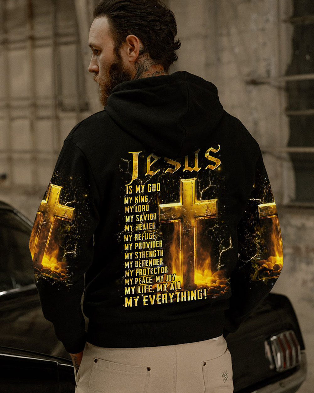 Jesus Is My God Men's All Over Print Shirt - Yhhn1405244