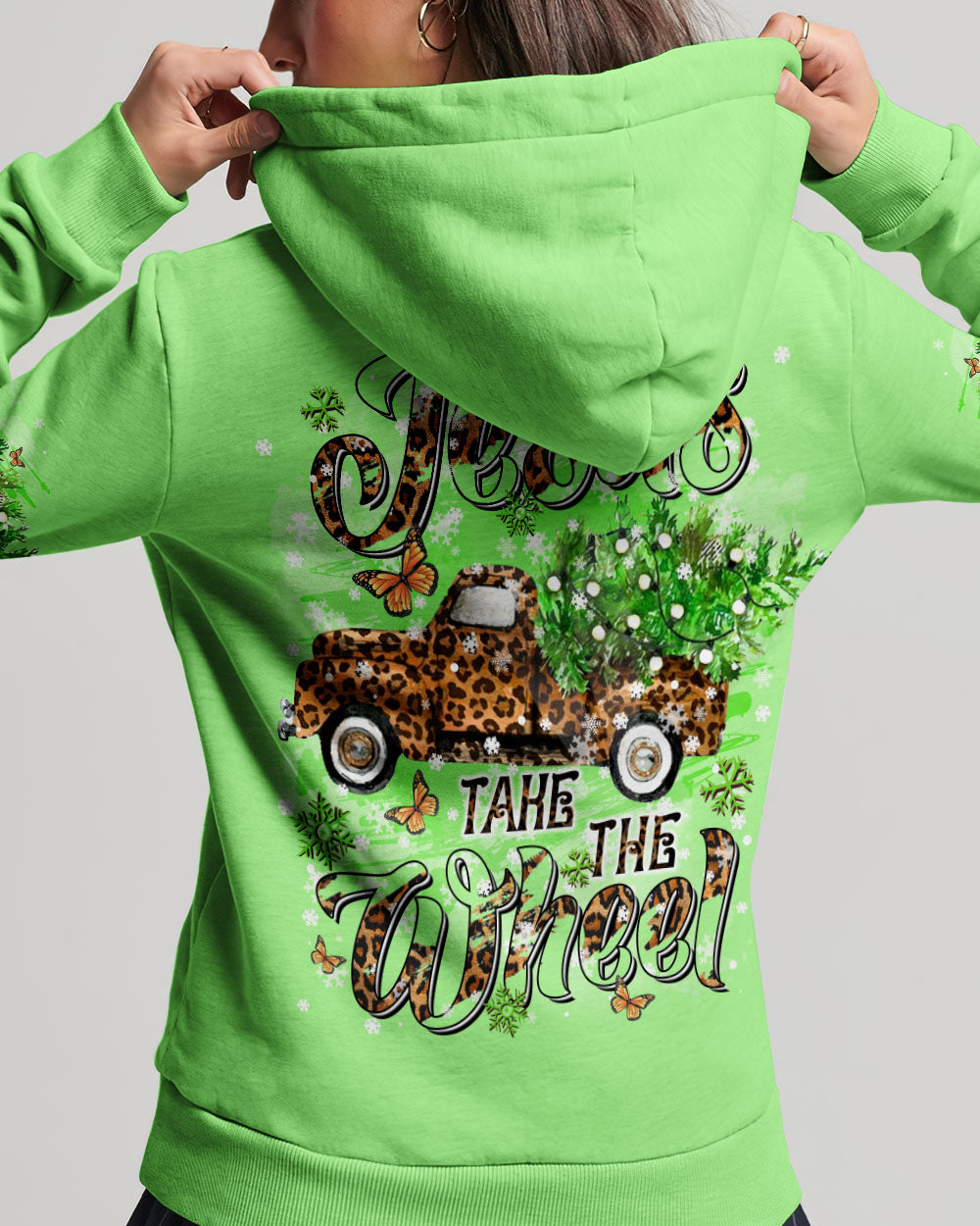 Jesus Take The Wheel Christmas Women's All Over Print Shirt - Tltr1411243