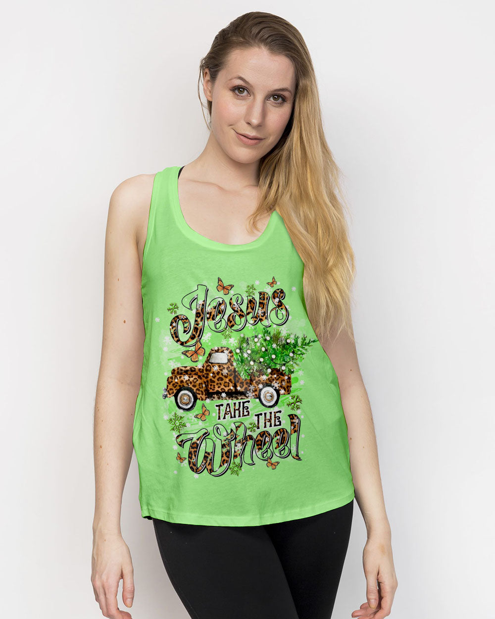 Jesus Take The Wheel Christmas Women's All Over Print Shirt - Tltr1411243