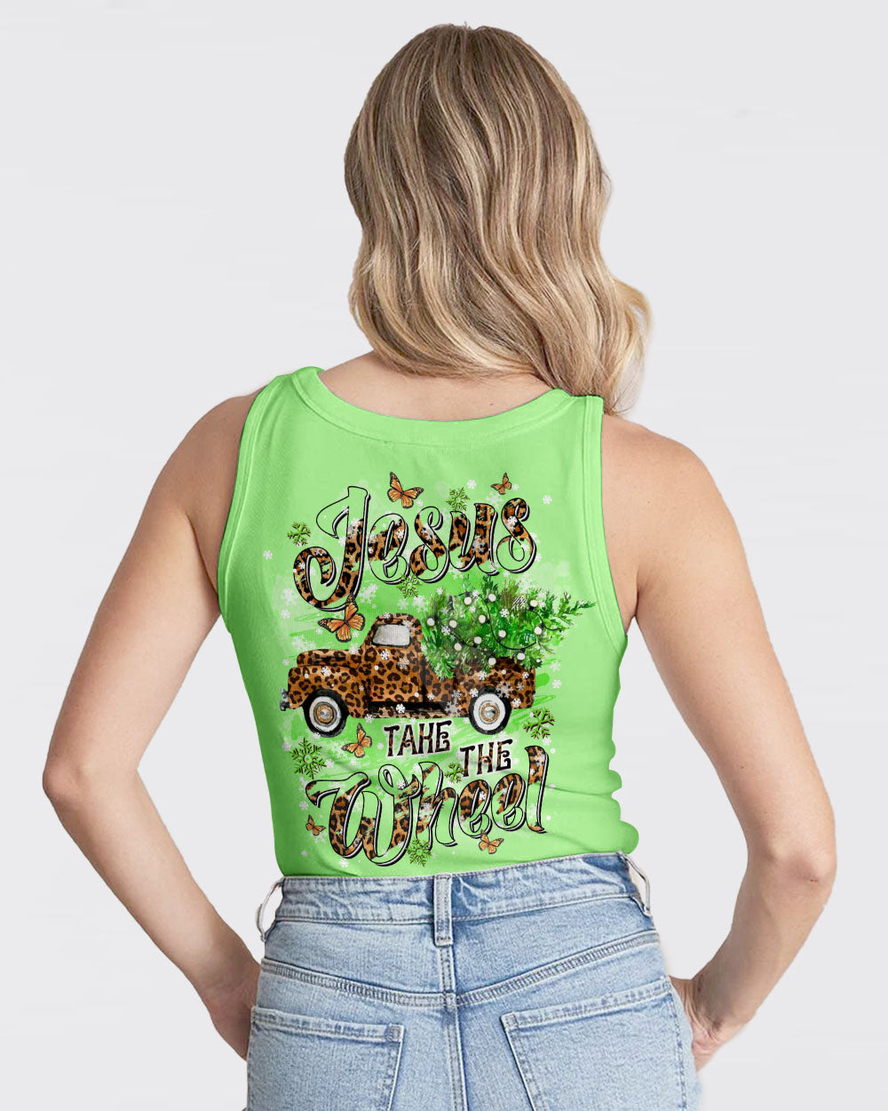 Jesus Take The Wheel Christmas Women's All Over Print Shirt - Tltr1411243