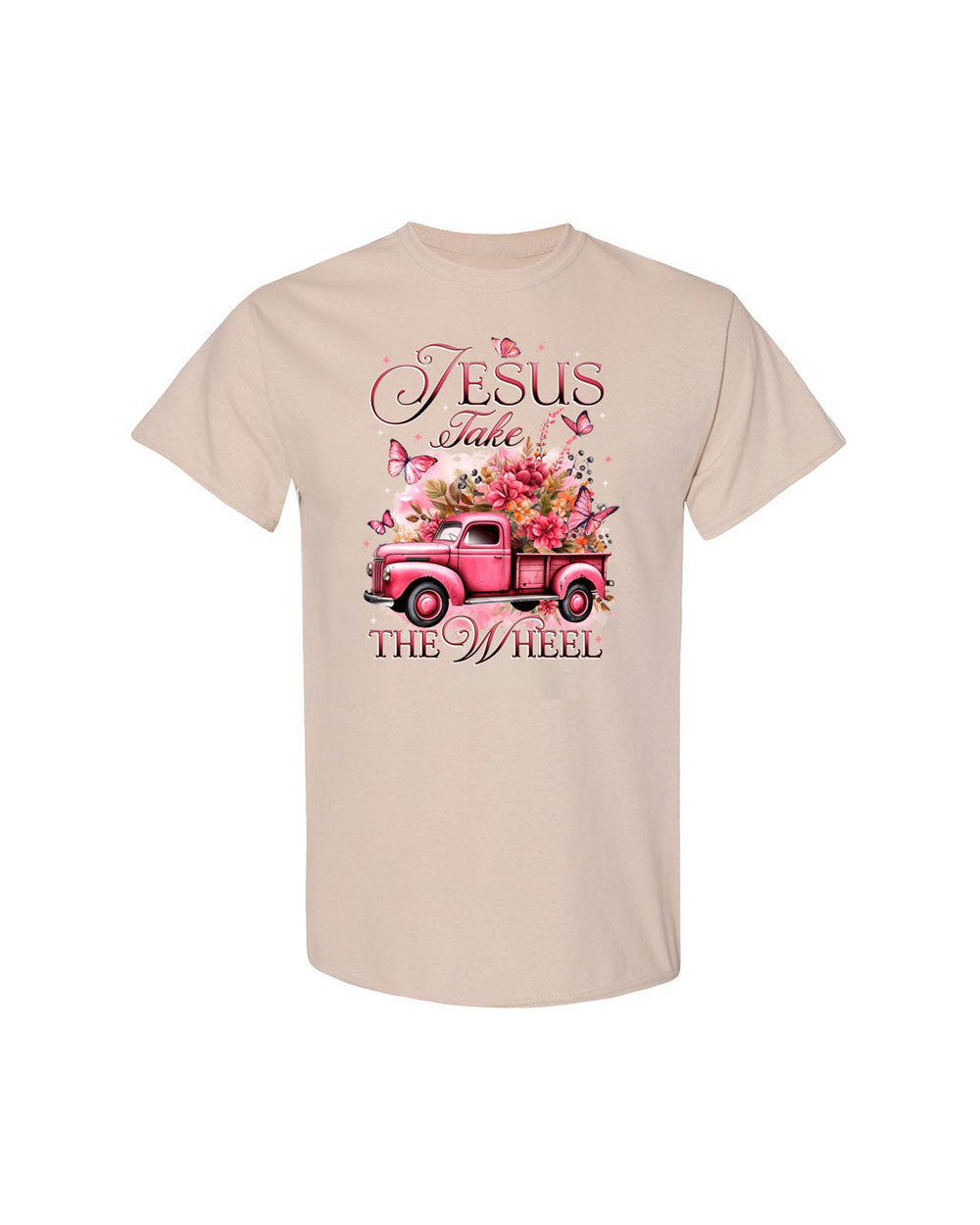 Jesus Take The Wheel Cotton Shirt - Tytd0112235