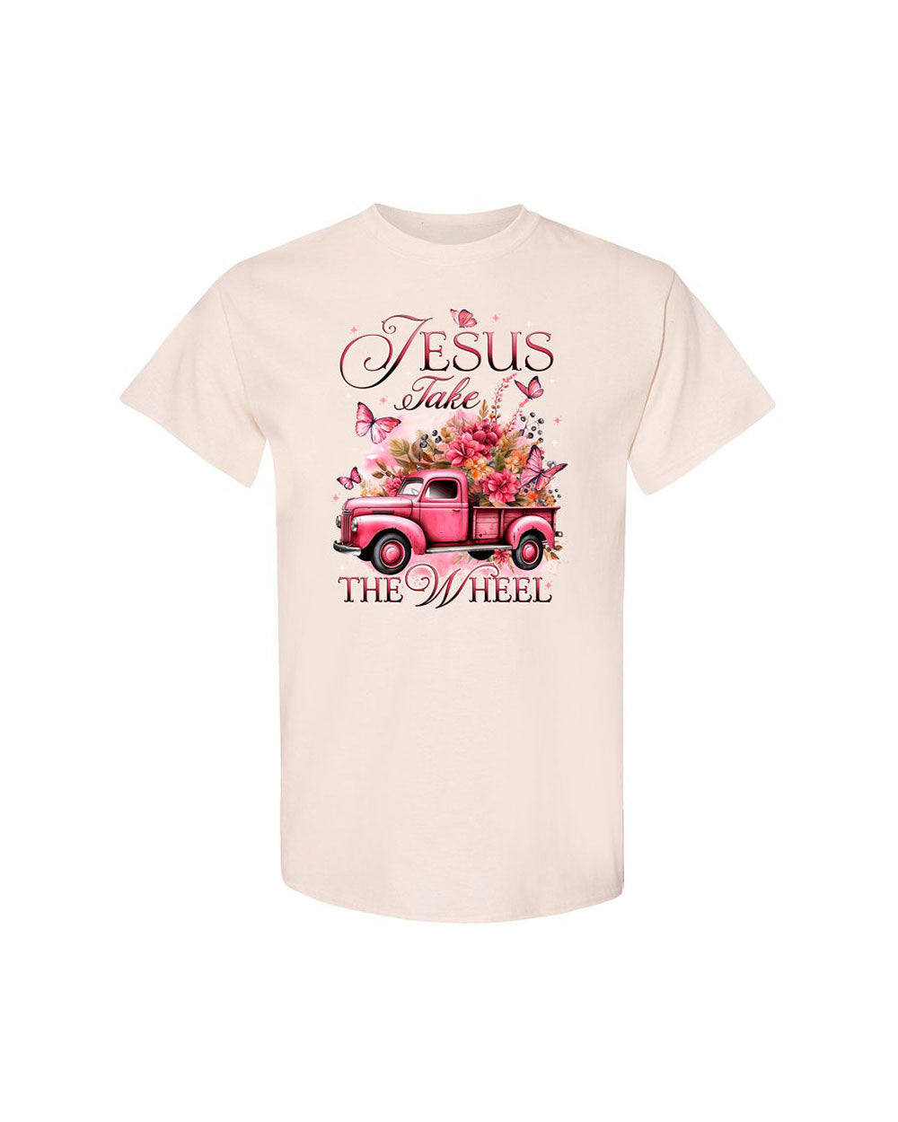 Jesus Take The Wheel Cotton Shirt - Tytd0112235