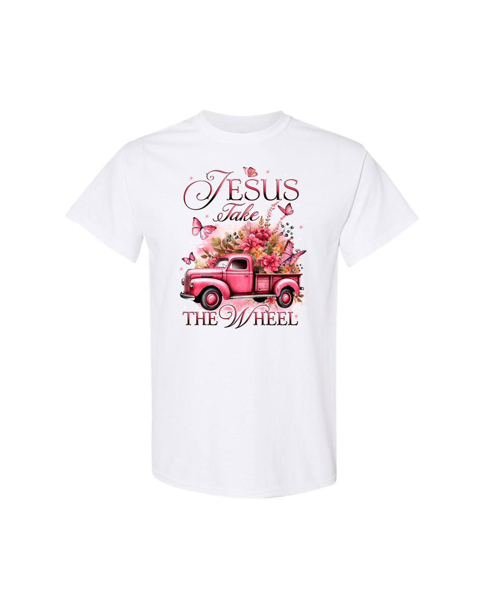 Jesus Take The Wheel Cotton Shirt - Tytd0112235