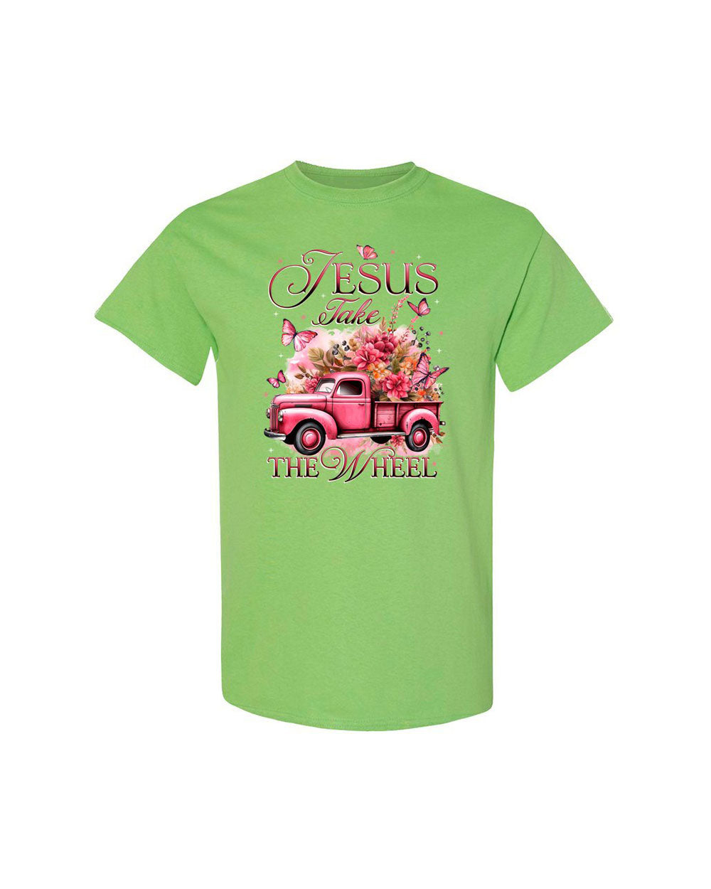 Jesus Take The Wheel Cotton Shirt - Tytd0112235