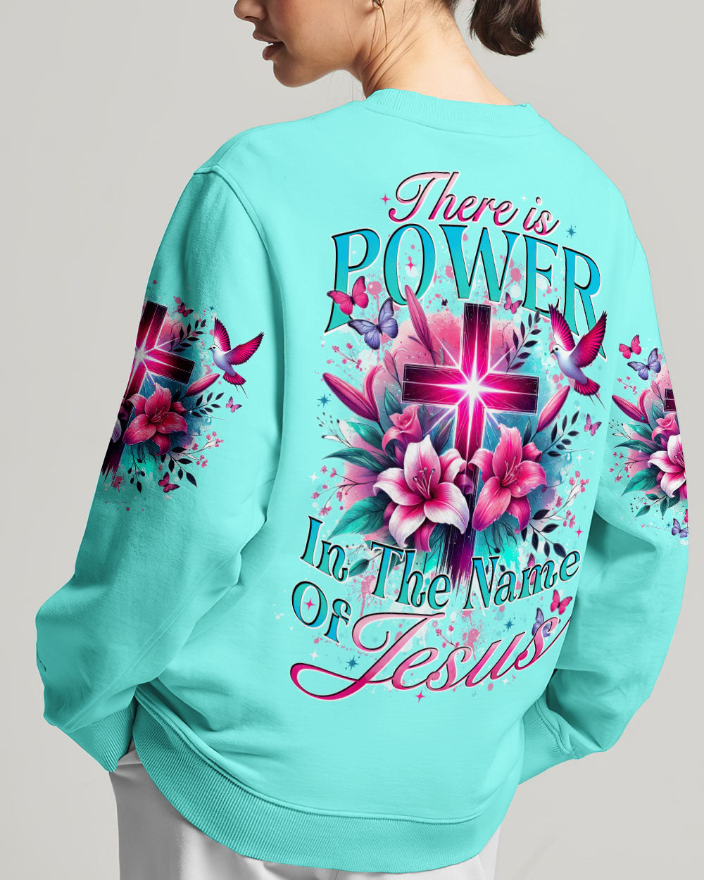 There Is Power In The Name Of Jesus Women's All Over Print Shirt - Tytd1207242