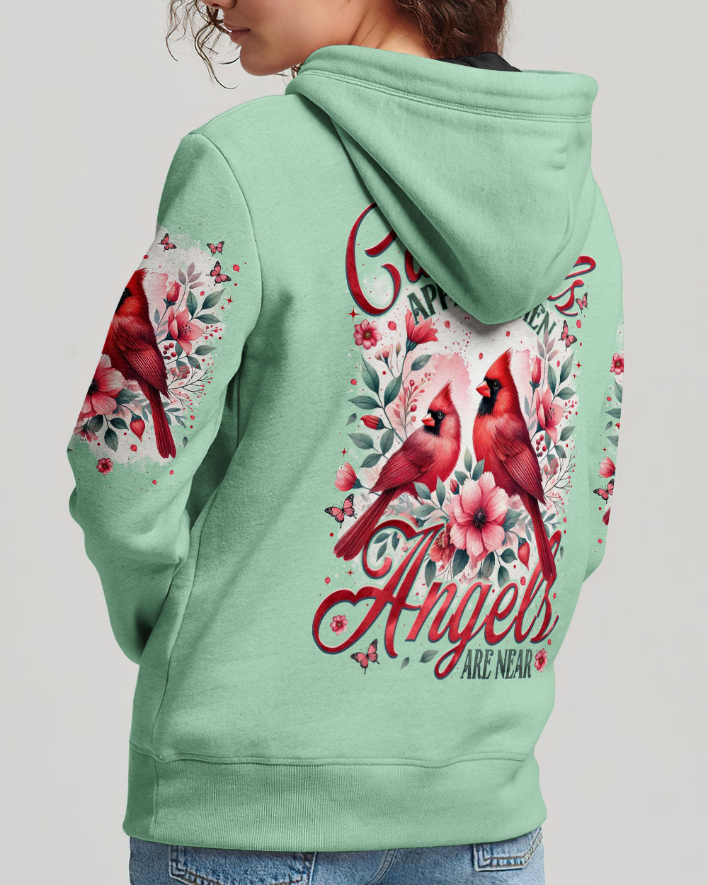 When Cardinals Appear Angels Are Near Women's All Over Print Shirt - Tytm1601254