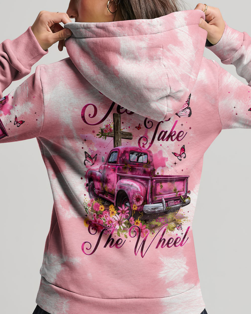 Jesus Take The Wheel Tie Dye Women's All Over Print Shirt - Tytm2902242